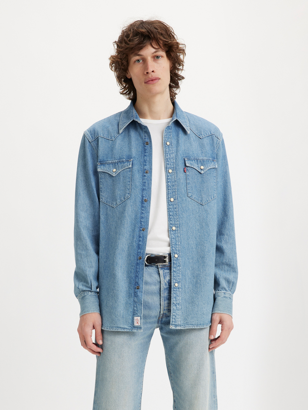 Levis×DenimTears ウエスタンシャツ ミディアムインディゴ-nielitexams.com